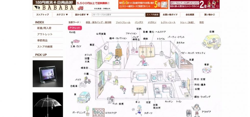100円雑貨&日用品卸BABABA 楽天市場店