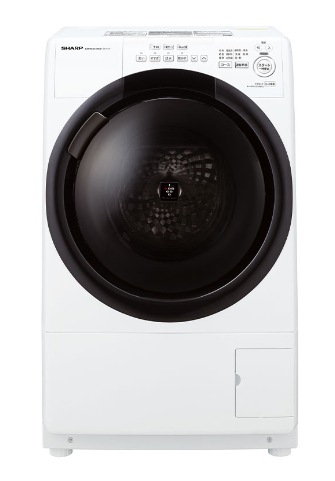 SHARP ドラム式洗濯乾燥機 7kg クリスタルホワイトES-S7H-WR (右開き)